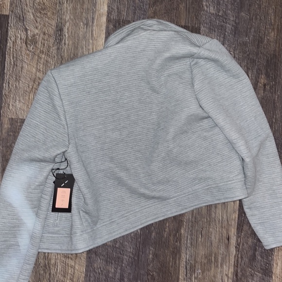 Gray Ribbed blazer - Picture 4 of 4